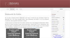 Desktop Screenshot of mathematrix.de
